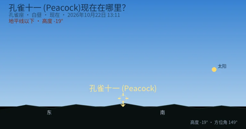 孔雀十一 (Peacock)现在在哪里?