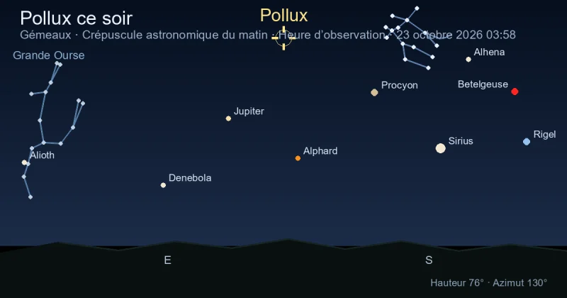 Pollux ce soir