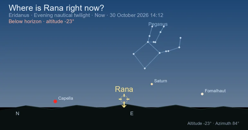Where is Rana right now?