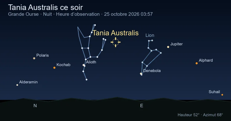 Tania Australis ce soir