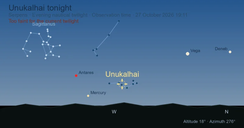 Unukalhai tonight