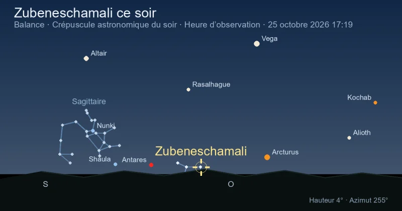 Zubeneschamali ce soir