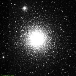 M15 photo taken with blue filter