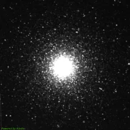 M53 photo taken with blue filter