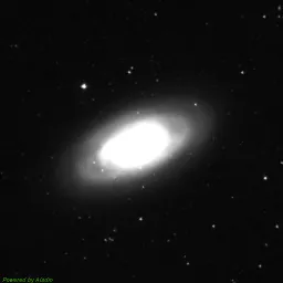 M64 photo taken with blue filter