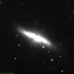 M82 photo taken with blue filter