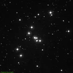 NGC1662 photo taken with blue filter