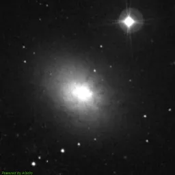 NGC3077 photo taken with blue filter