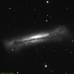 NGC3628 photo taken with blue filter