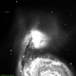 NGC5195 photo taken with blue filter