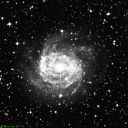 NGC5643 — imagem com filtro azul
