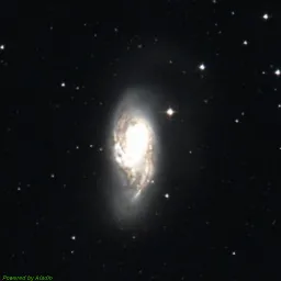 M66 color image