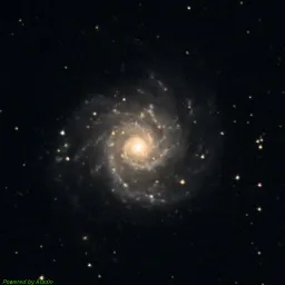 M74 color image