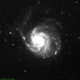 M101 photo taken with red filter