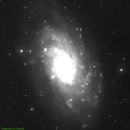 M33 photo taken with red filter