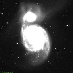 M51 photo taken with red filter