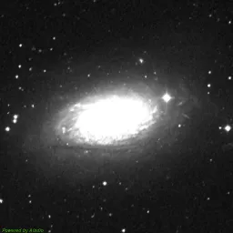 M63 photo taken with red filter