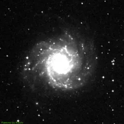 M74 photo taken with red filter