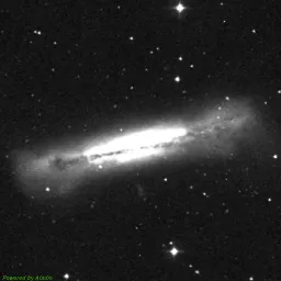 NGC3628 photo taken with red filter