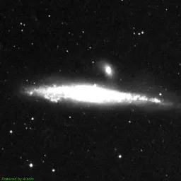 NGC4631 photo taken with red filter