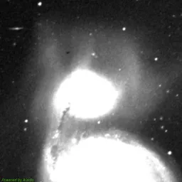 NGC5195 photo taken with red filter