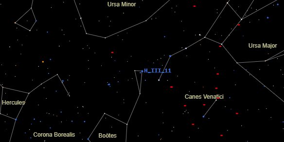 H III 11 on the sky map