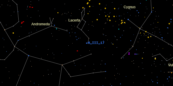 H III 17 on the sky map