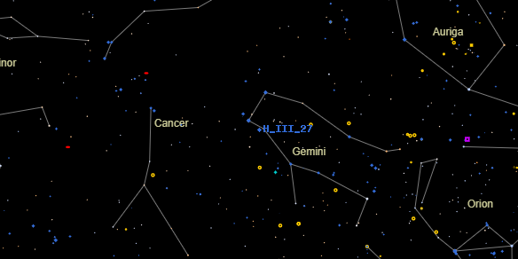 H III 27 on the sky map