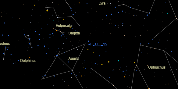 H III 32 on the sky map