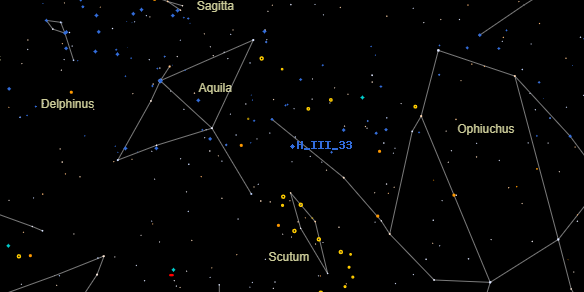 H III 33 on the sky map