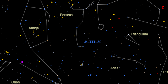 H III 39 on the sky map