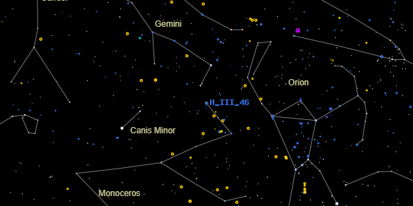 H III 46 on the sky map