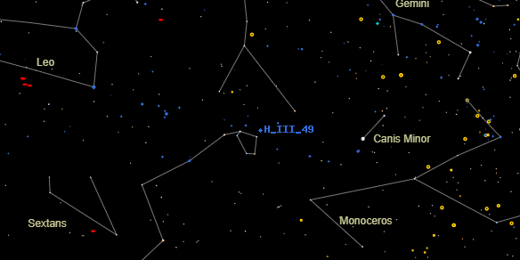 H III 49 on the sky map
