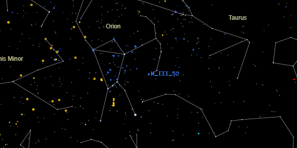 H III 52 on the sky map