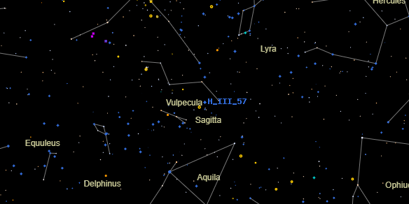 H III 57 on the sky map