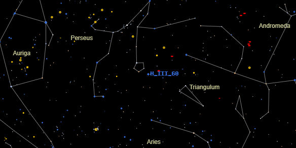 H III 60 on the sky map