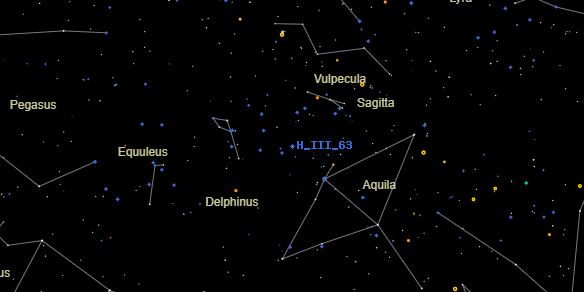 H III 63 on the sky map