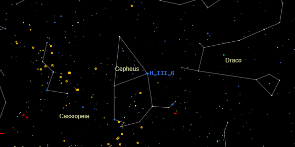 H III 6 on the sky map