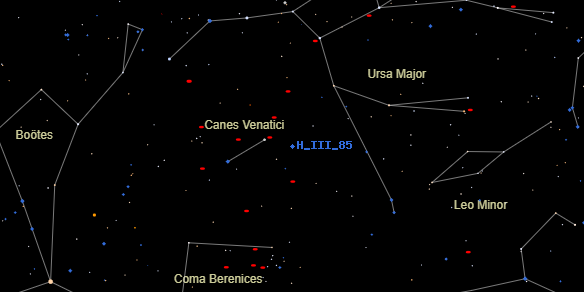 H III 85 on the sky map