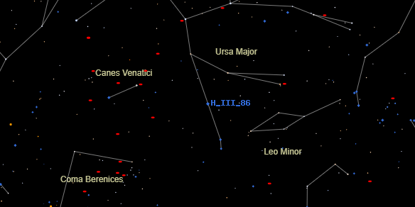 H III 86 on the sky map