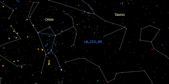 H III 95 on the sky map