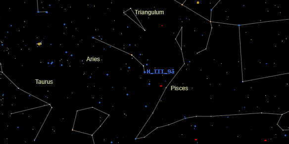 H III 9 on the sky map