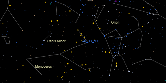 H II 37 on the sky map