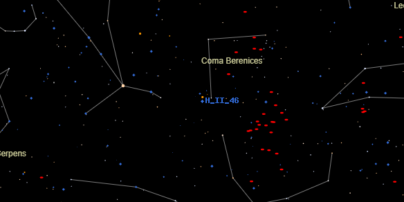 H II 46 on the sky map