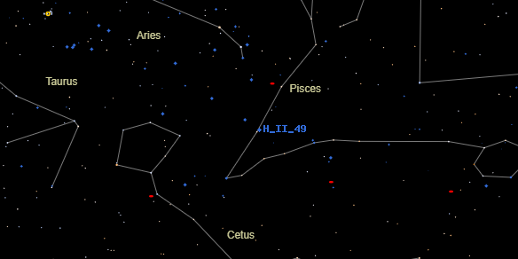 H II 49 on the sky map