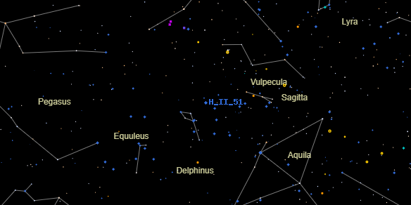 H II 51 on the sky map