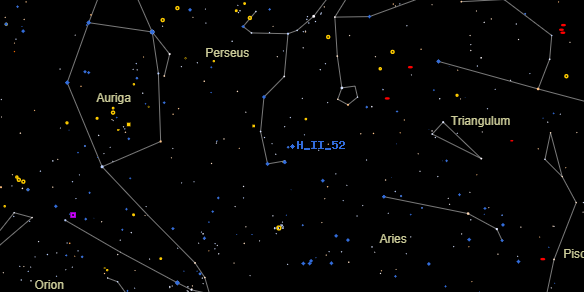 H II 52 on the sky map