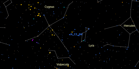 H II 69 on the sky map
