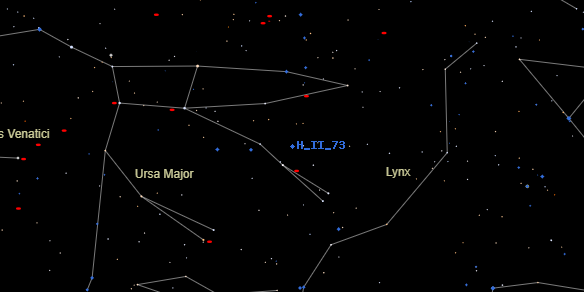 H II 73 on the sky map