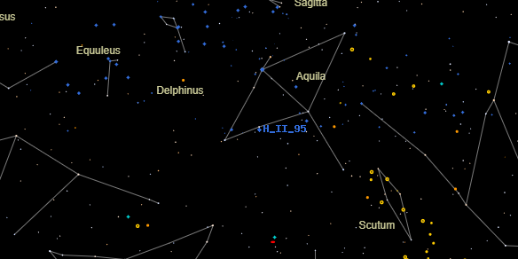 H II 95 on the sky map